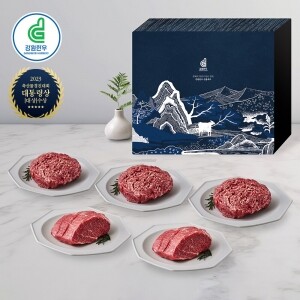 강원한우 정육세트 2호, 1+등급 이상, 총 1kg(불고기 200g 3팩, 국거리 200g 2팩)